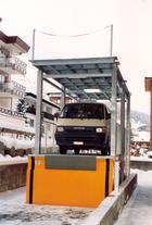 Baldachin Trottoiraufzug für Autos