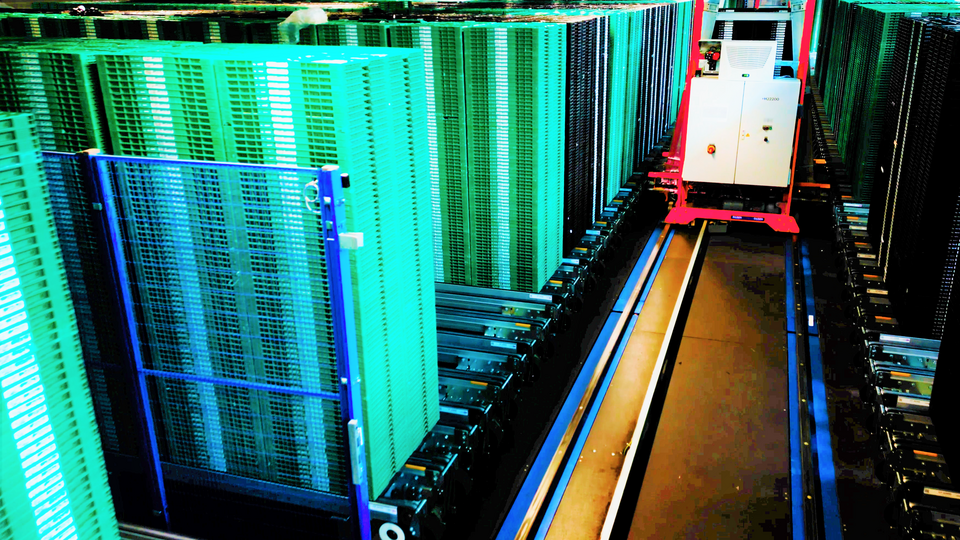 Automated buffer storage system | Gilgen Logistics AG